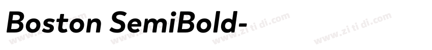 Boston SemiBold字体转换